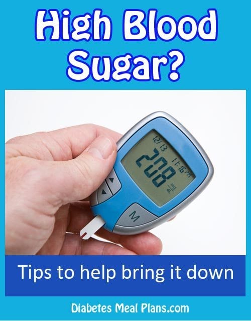 What do you do to bring down high blood sugar, blood sugar test strips