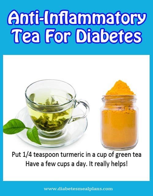 AntiInflammatory Turmeric tea for diabetes