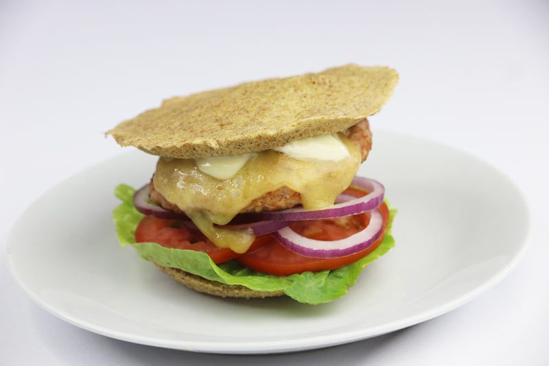 Mexican Turkey Burger with Low Carb Bun | ©DMP