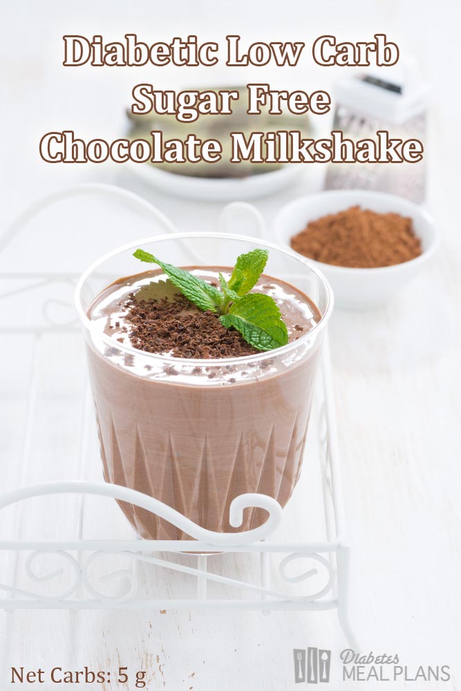 Sugar Free Low Carb Diabetic Chocolate Milkshake