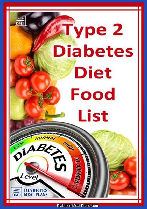 type 2 diabetes diet food chart