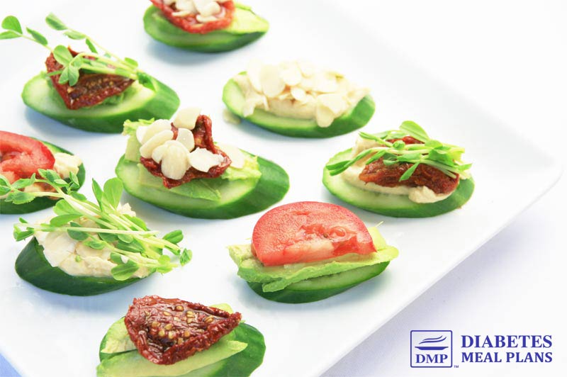 Diabetic Snack: Cucumber Crackers