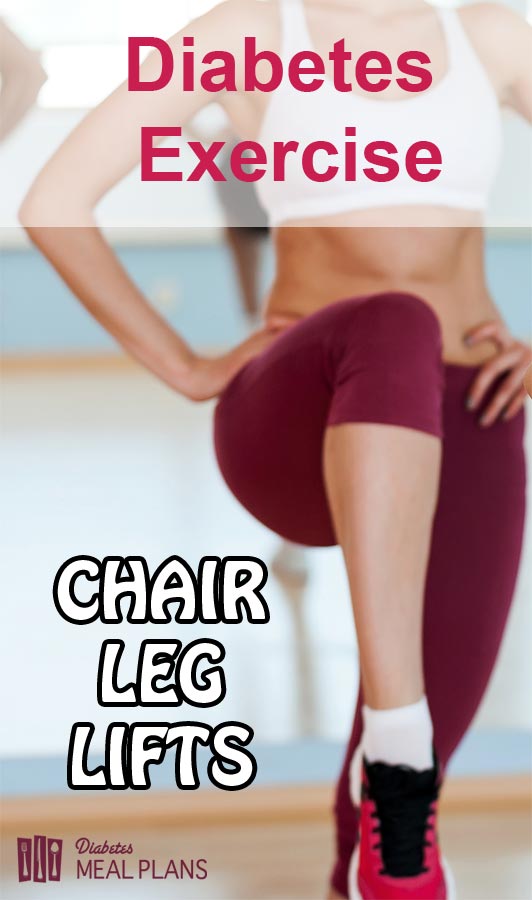 Diabetes Exercise Chair Leg Lifts 
