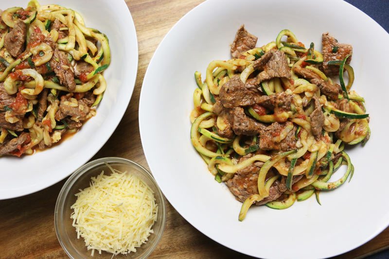Beef Basil Zoodles