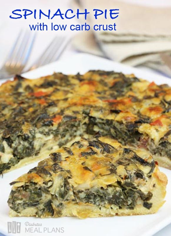 Spinach Pie w/ Low Carb Pie Crust