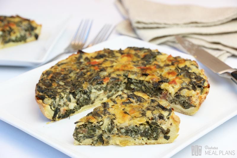 Spinach Pie w/ Low Carb Pie Crust