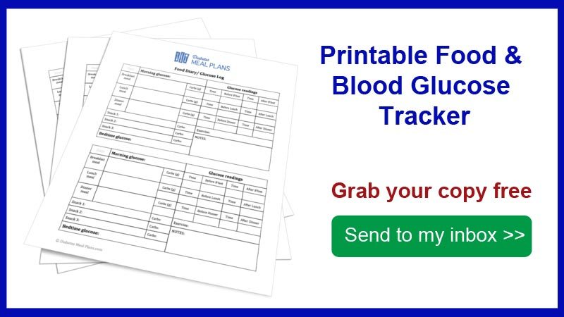 Diabetes Food Tracking Chart