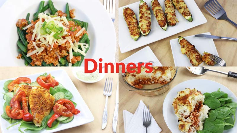Featured Low Carb Diabetic Dinners 2-19-18