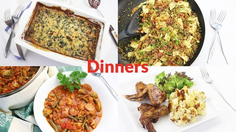 Featured Meal Plan Dinners: Week 2-26-18