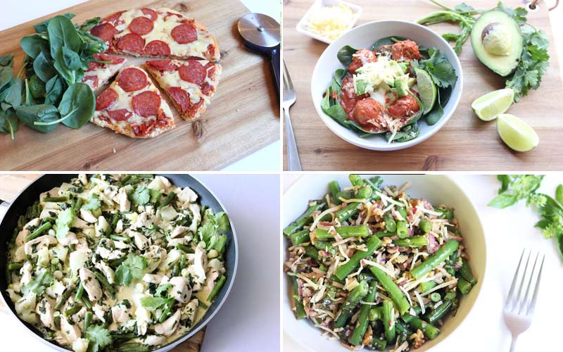 Low Carb Diabetic Meal Plan: Menu Week of 1/28/19