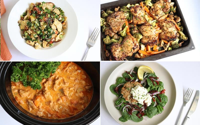Low Carb Diabetic Meal Plan: Menu Week of 2/25/19