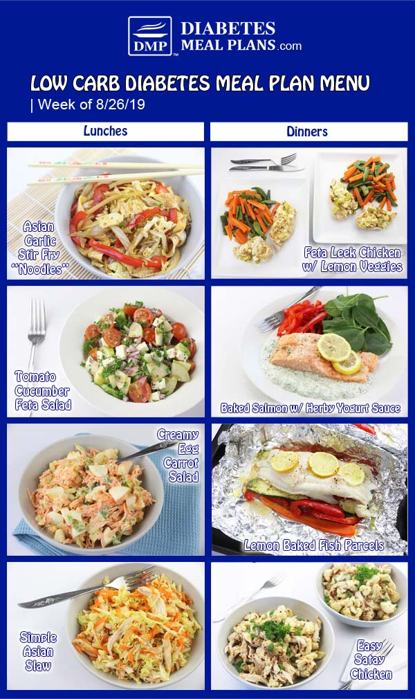 diabetic 5 day meal plan chart