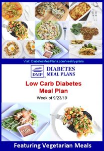 Diabetes Meal Plan: Week of 9/23/19