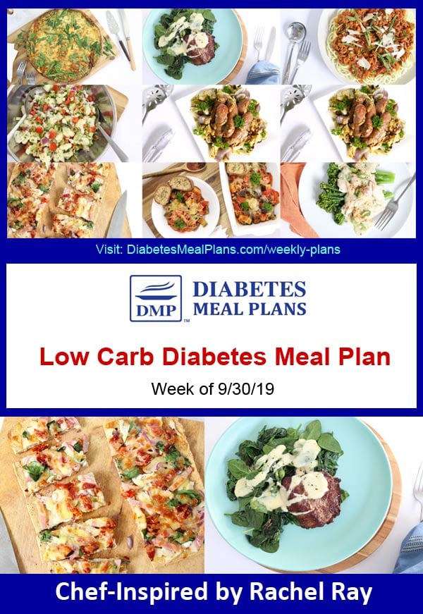 Diabetes Meal Plan: Week of 9/30/19