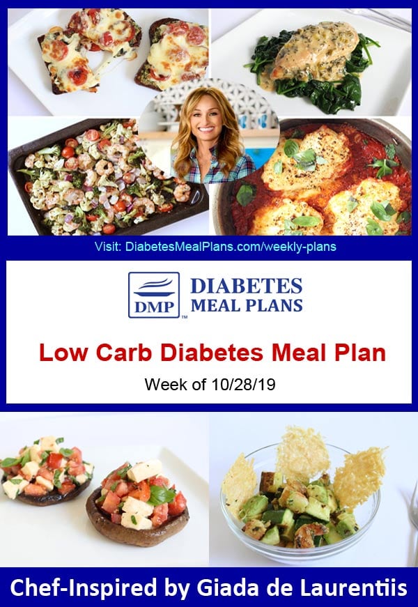 Diabetes Meal Plan: Week of 10/28/19