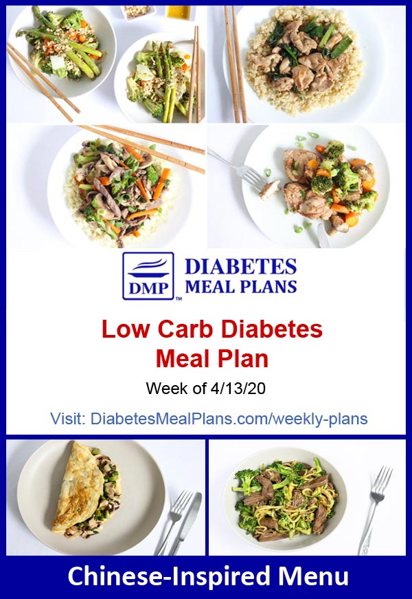 Diabetes Meal Plan: Menu Week of 4/13/20