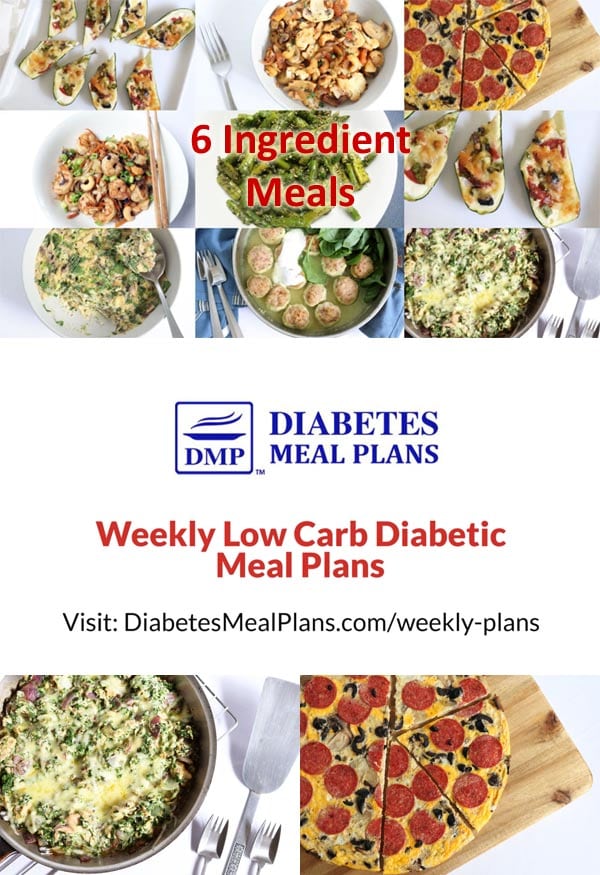 Diabetes Meal Plan: Menu Week of 5/11/20