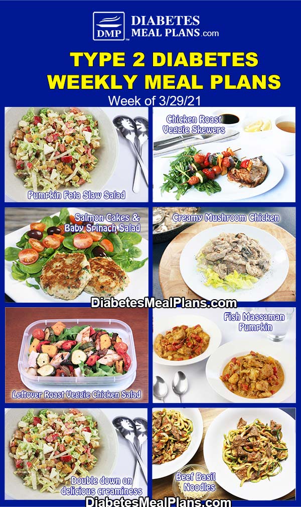 diabetes meal planning chart