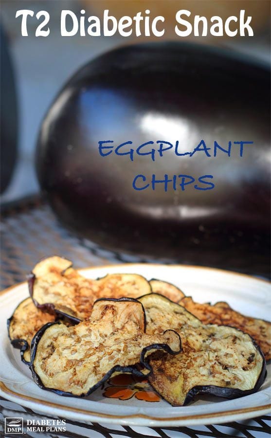 Diabetic Snack Eggplant Chips