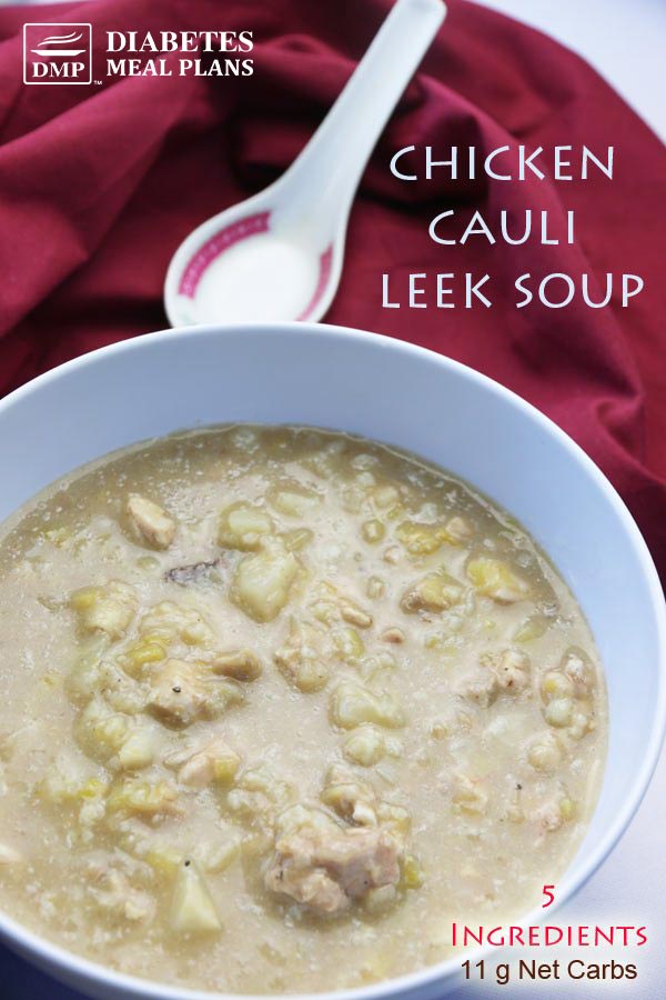 Diabetic Slow Cooker Recipe Chicken Cauliflower Leek Soup